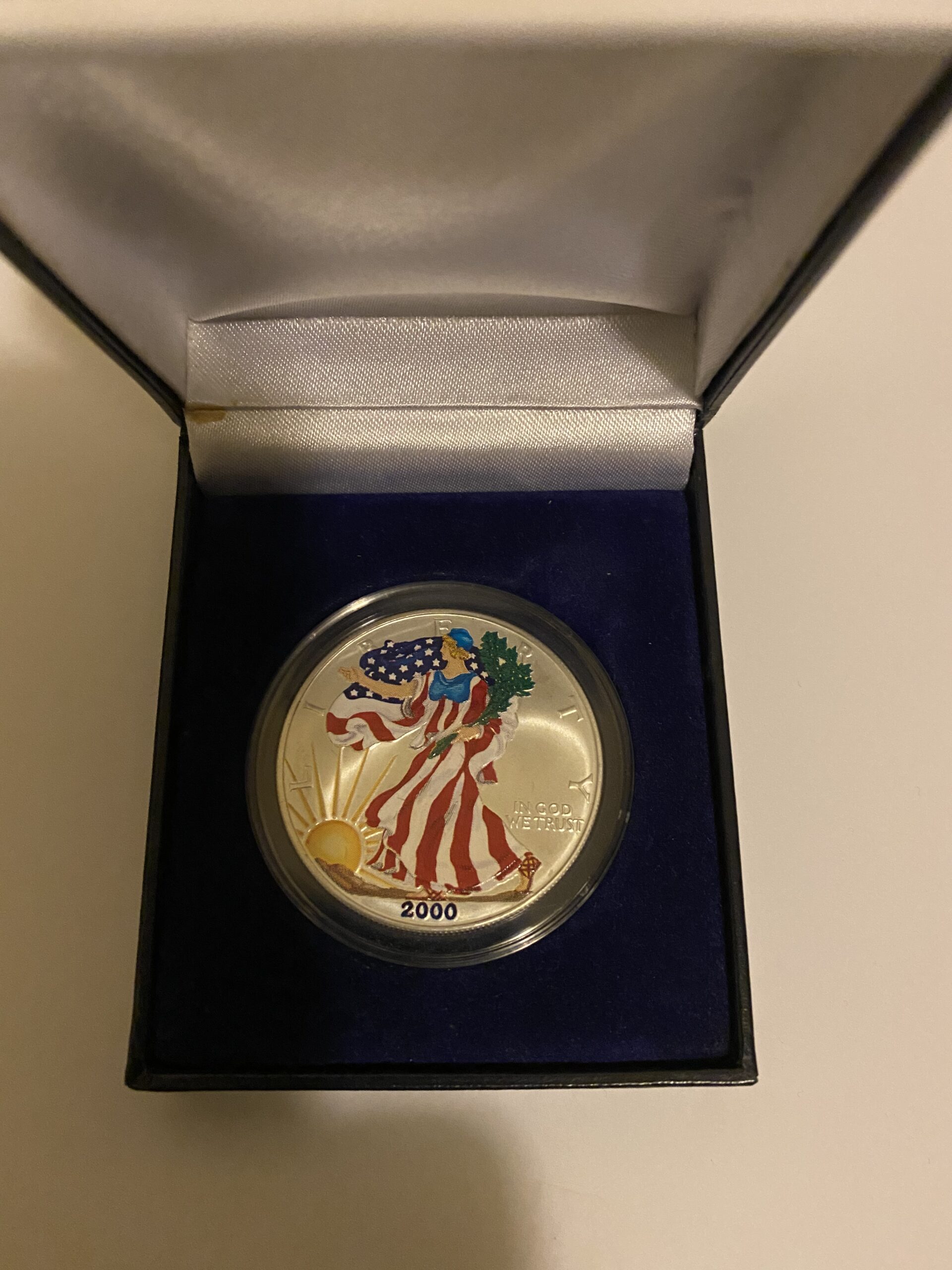 2000 silver eagle (colored/painted) Type 1