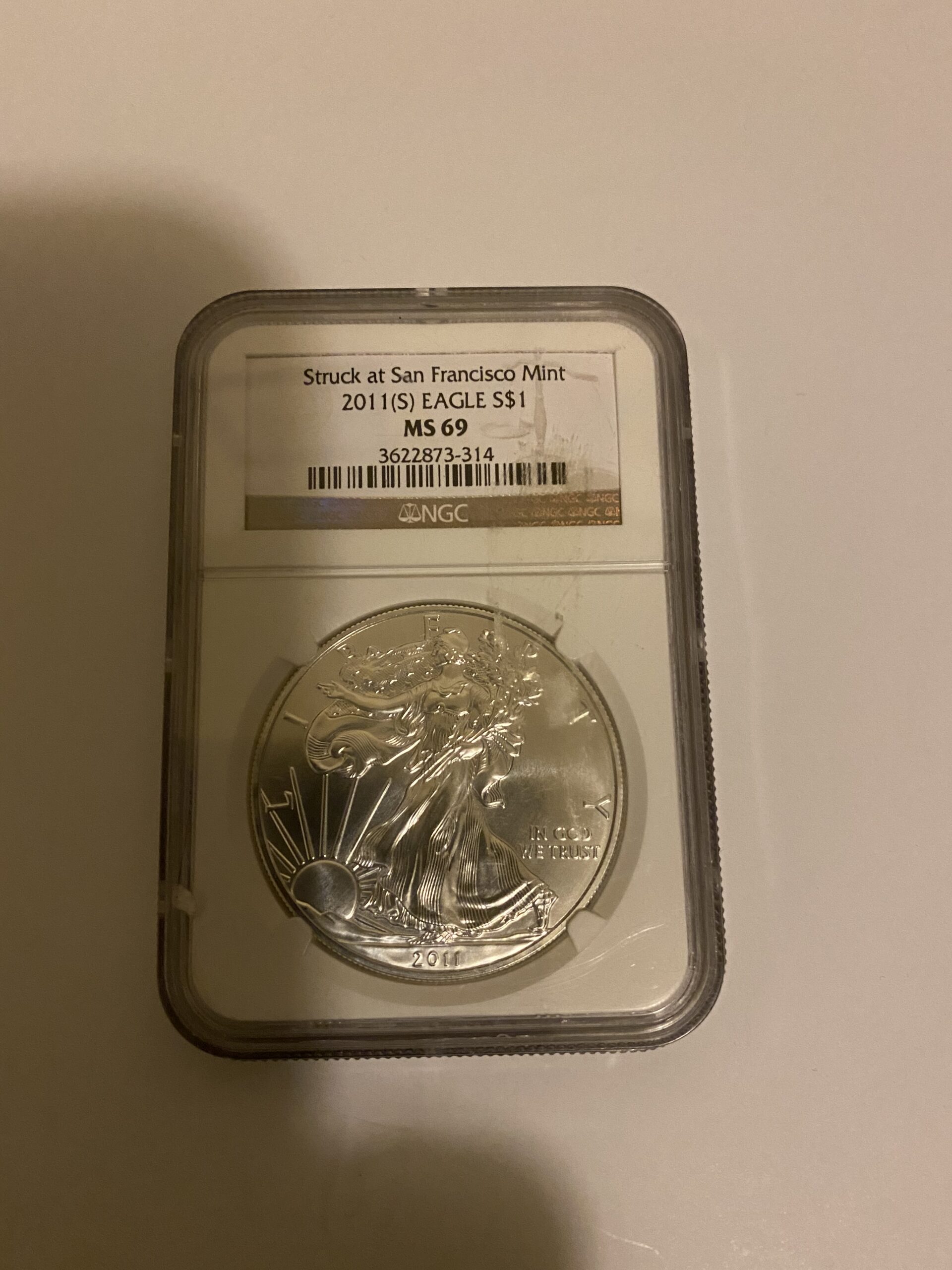2011 S silver Eagle Type 1 Ms 69 NGC